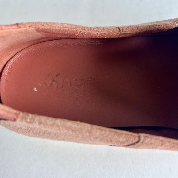 Vince Pink Suede Genuine Leather Rubber Outsole Espadrilles Flats size 8 - Picture 9 of 14